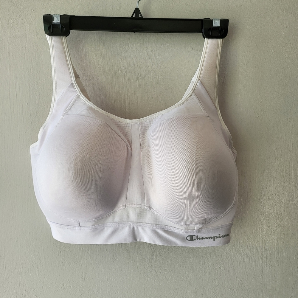 Champion White Seamless Sports Bra